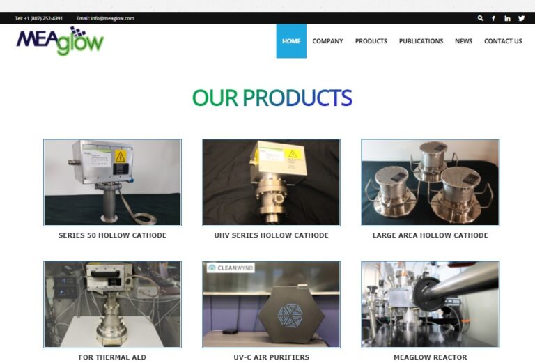 Meaglow Ltd’s New Website is On-Line